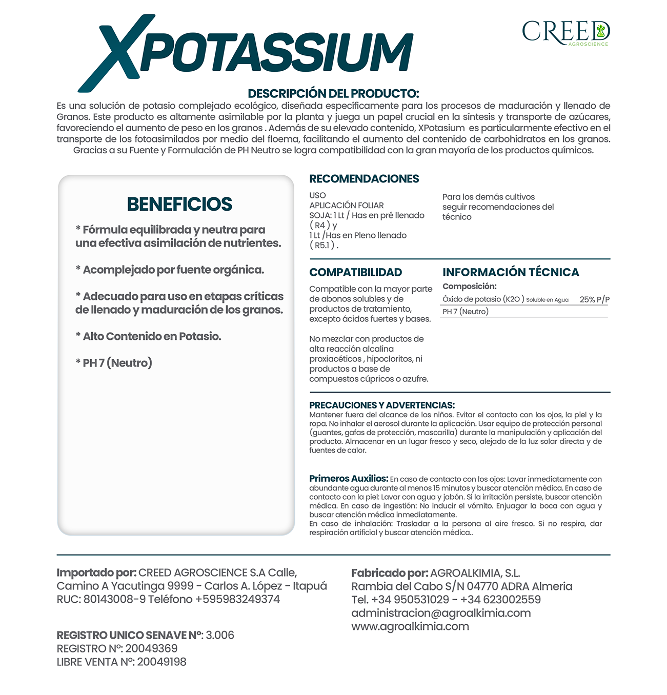 Creed – Verso Xpotassium 1
